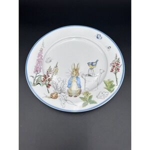 Beatrix Potter Easter Dinner Plate Peter Rabbit Flower Garden
